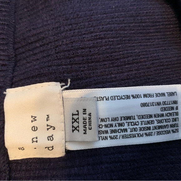 NWT A NEW DAY mid rise wide leg knit ankle pant XXL - Picture 5 of 6